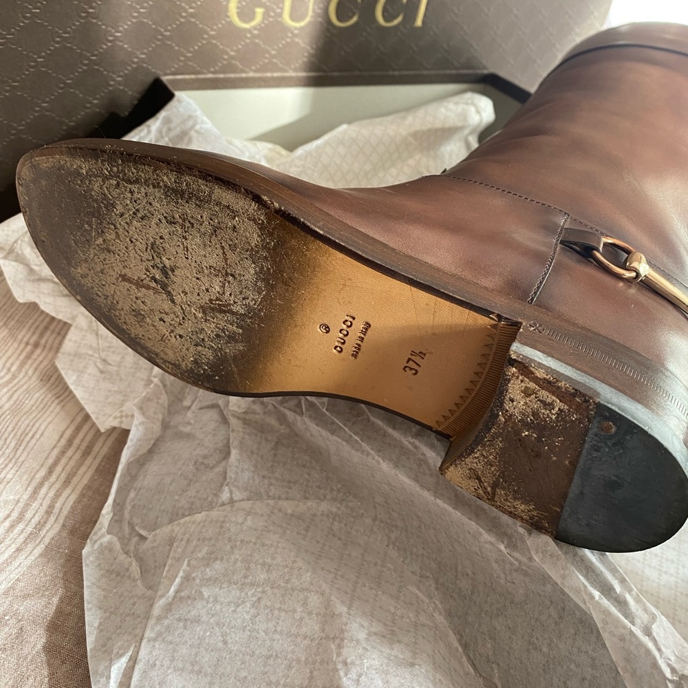 Gucci Riding Boots 37.5 - Picture 9 of 17